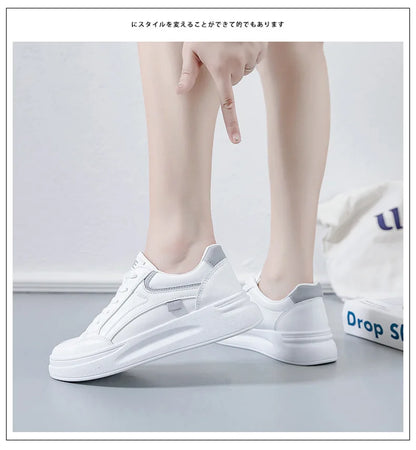 Women's Shoes Summer Thick Sole White Spring Autumn Breathable Platform Tennis