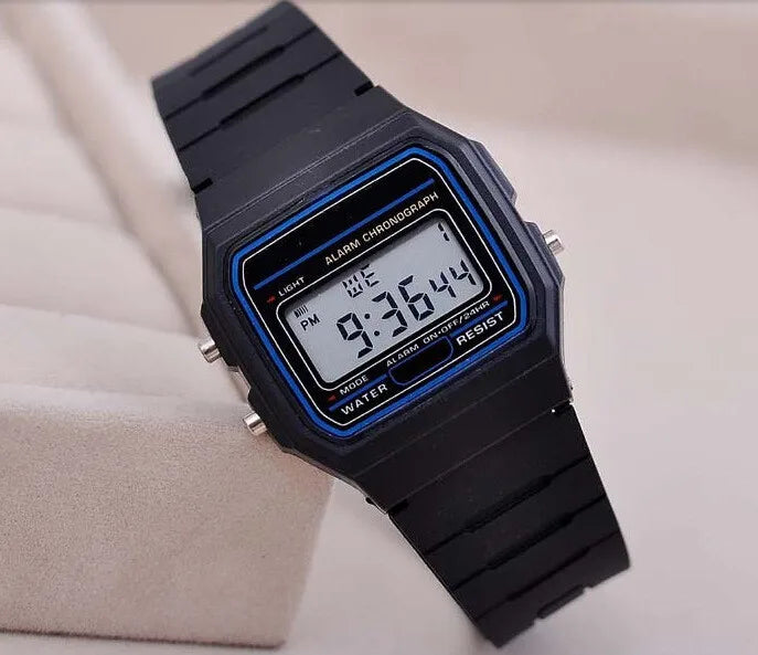 2024 Digital Watches For Men Sports Waterproof Bracelet Clock Gold Electronice