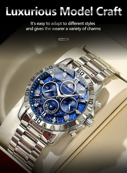 POEDAGAR Luxury Watch for Man Quartz Sports Men Watch Waterproof Luminous