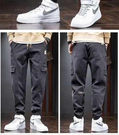 Thickened Fleece-lined Men's Winter Pants New Style Casual Loose Fit Trendy
