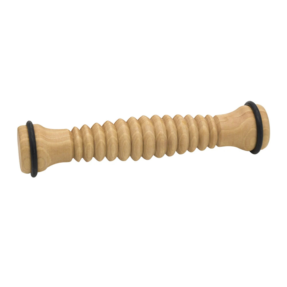 Wooden Exercise Roller Sport Injury Gym Body Leg Foot Trigger Point Muscle