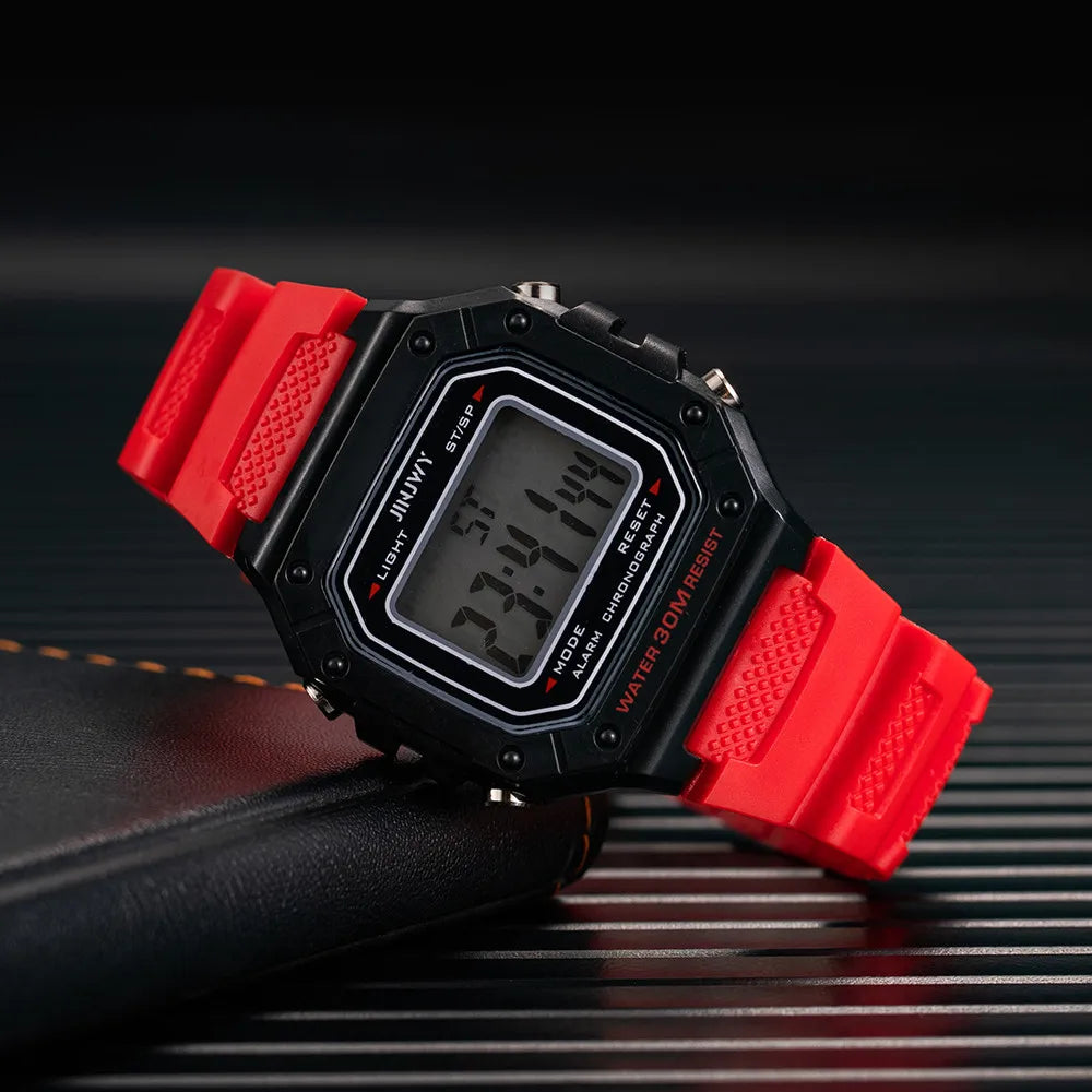 2024 Digital Watches For Men Sports Waterproof Bracelet Clock Gold Electronice