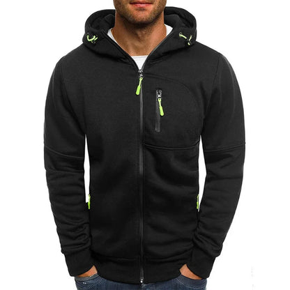 Men's Hoodies Long Sleeve Sweatshirt Zipper Design Hooded Sweatshirt