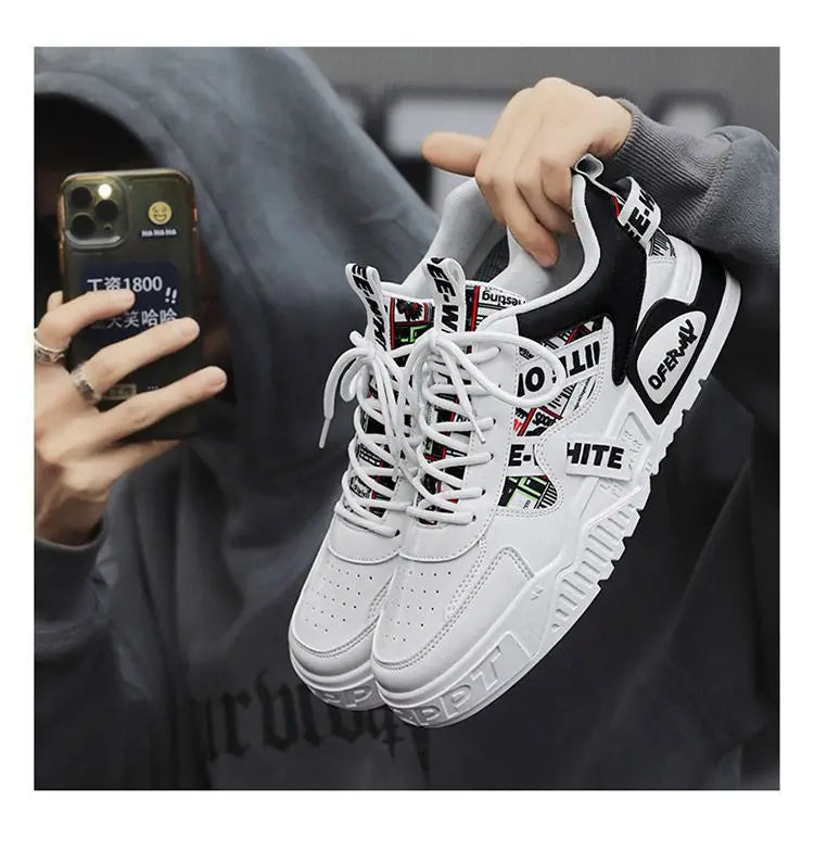 Skateboard Mens Shoes Summer Sneakers Leather Casual Fashion Outdoor Running