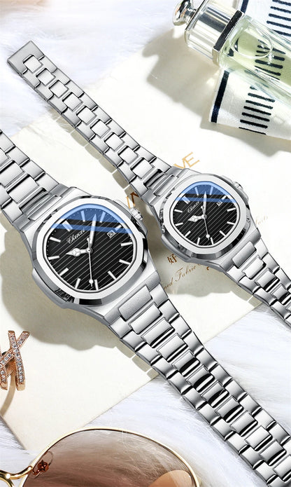 CHENXI 8222 Men's Quartz Watch Luxury Stainless Steel Wristwatch Waterproof