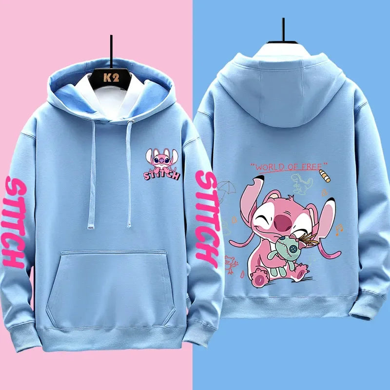 Disney Stitch Different Couple Outfits for Men and Women Casual Sweatshirts