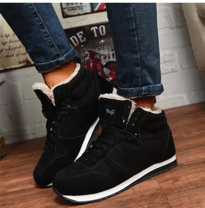 Snow Boots Men Male Men's Sneaker Men's Winter Shoes Plush Ankle Boots