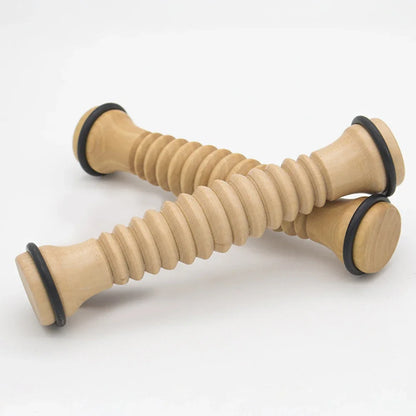 Wooden Exercise Roller Sport Injury Gym Body Leg Foot Trigger Point Muscle