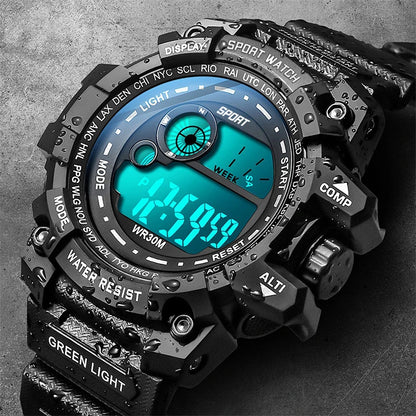 New Men LED Digital Watches Luminous Fashion Sport Waterproof Watches For Man
