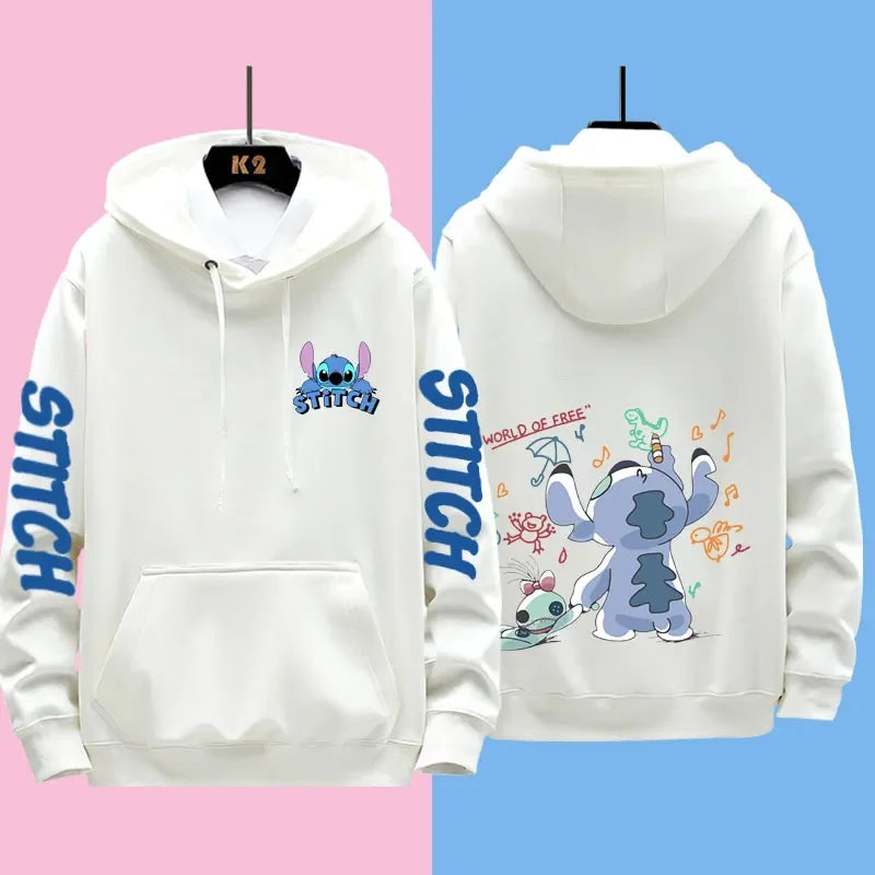 Disney Stitch Different Couple Outfits for Men and Women Casual Sweatshirts