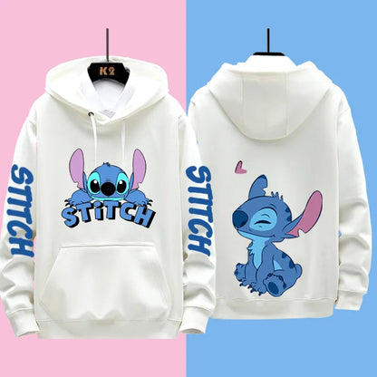 Disney Stitch Different Couple Outfits for Men and Women Casual Sweatshirts
