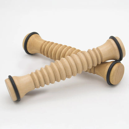 Wooden Exercise Roller Sport Injury Gym Body Leg Foot Trigger Point Muscle