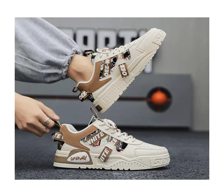 Skateboard Mens Shoes Summer Sneakers Leather Casual Fashion Outdoor Running