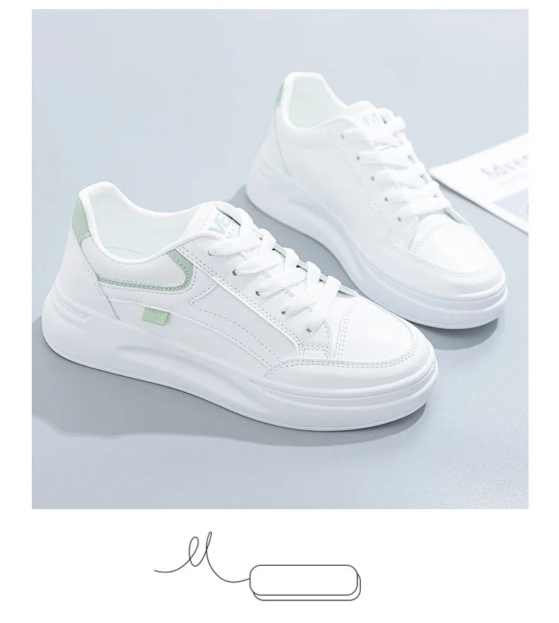 Women's Shoes Summer Thick Sole White Spring Autumn Breathable Platform Tennis