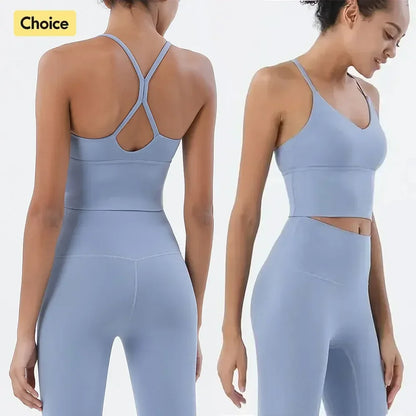 Sportswear Woman Gym Sports Bra and Leggings Two Piece Sets Outifits Naked