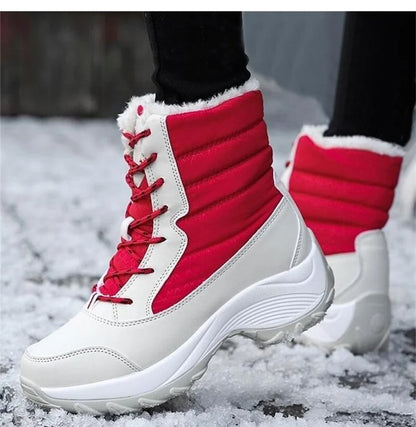 Winter Shoes Waterproof Boots Women Snow Boots Plush Warm Ankle Boots For Women