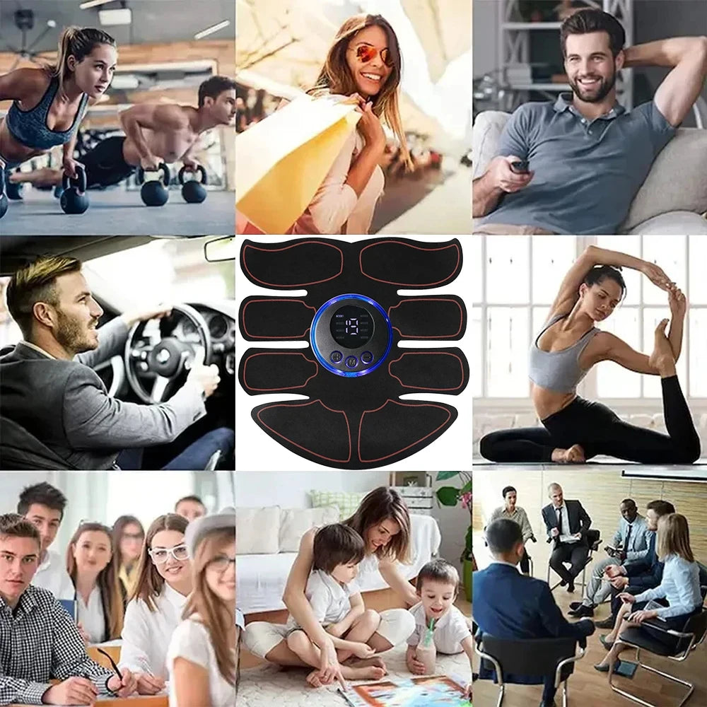 ABS Stimulator Muscle Toner EMS Muscle Stimulator Fitness Weight Loss Massager