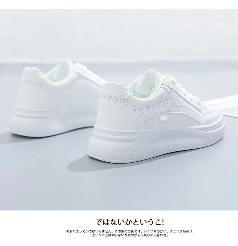 Women's Shoes Summer Thick Sole White Spring Autumn Breathable Platform Tennis