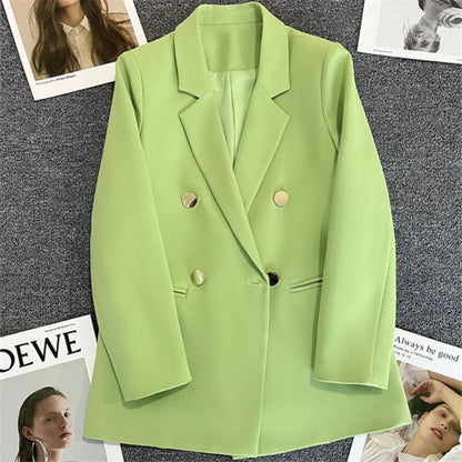 Women's Suit Coat Elegant Sports Casual Blazer Korean Fashion Luxury Jacket