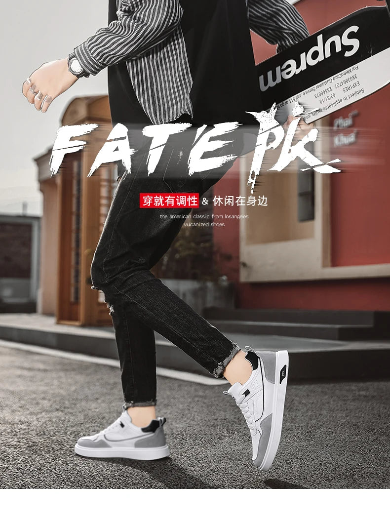 Summer Men's Shoes New Breathable Canva Shoes Korean Trendy Versatile