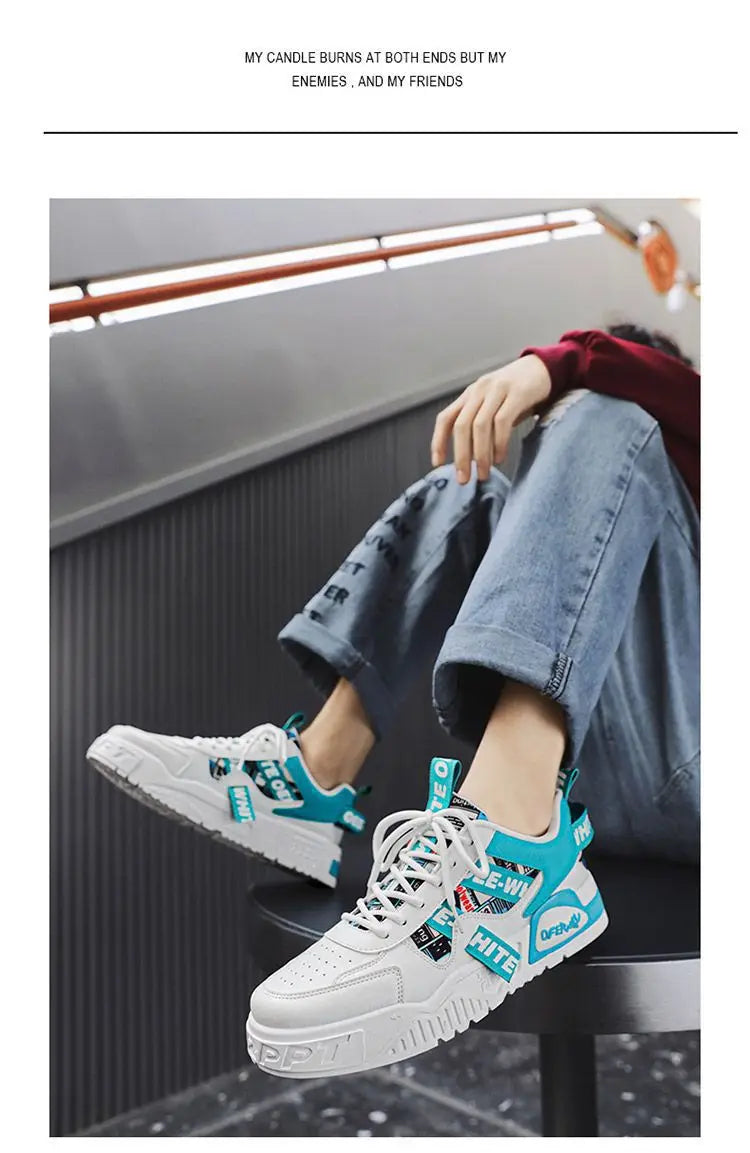 Skateboard Mens Shoes Summer Sneakers Leather Casual Fashion Outdoor Running