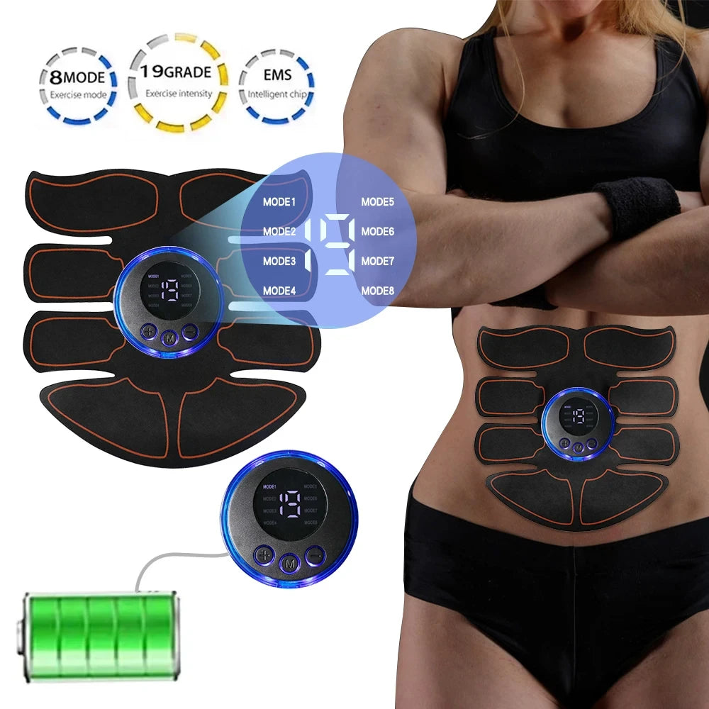 ABS Stimulator Muscle Toner EMS Muscle Stimulator Fitness Weight Loss Massager