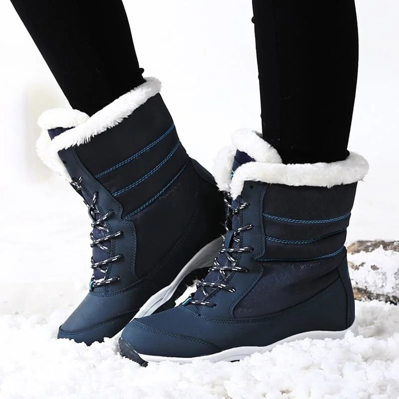 Winter Shoes Waterproof Boots Women Snow Boots Plush Warm Ankle Boots For Women
