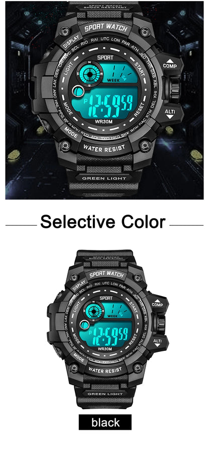 New Men LED Digital Watches Luminous Fashion Sport Waterproof Watches For Man
