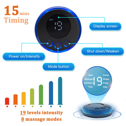 Electric Muscle Stimulator EMS Abdominal Fitness Stickers Rechargeable Body Slim