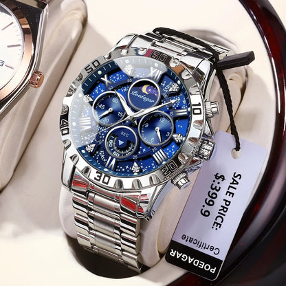 POEDAGAR Luxury Watch for Man Quartz Sports Men Watch Waterproof Luminous