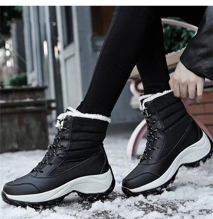 Winter Shoes Waterproof Boots Women Snow Boots Plush Warm Ankle Boots For Women