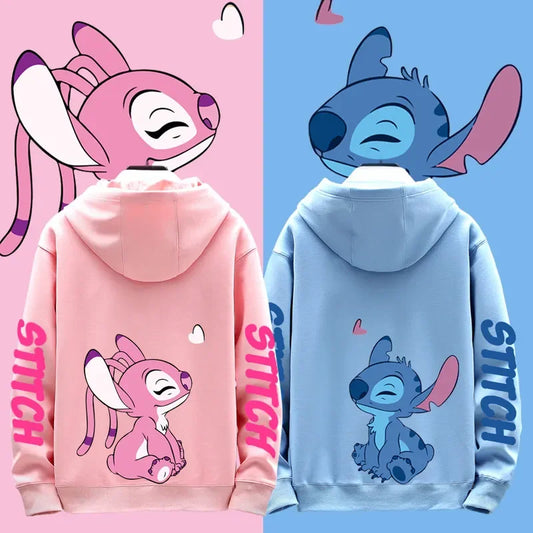 Disney Stitch Different Couple Outfits for Men and Women Casual Sweatshirts