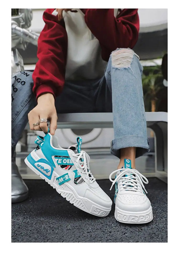 Skateboard Mens Shoes Summer Sneakers Leather Casual Fashion Outdoor Running