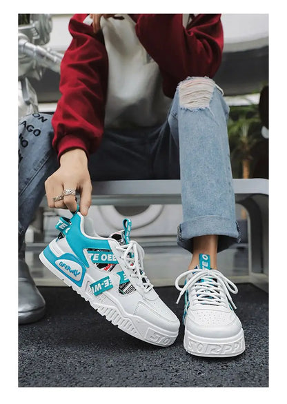 Skateboard Mens Shoes Summer Sneakers Leather Casual Fashion Outdoor Running