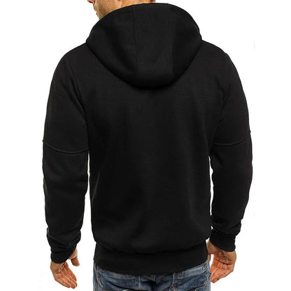 Men's Hoodies Long Sleeve Sweatshirt Zipper Design Hooded Sweatshirt
