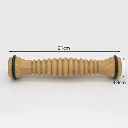 Wooden Exercise Roller Sport Injury Gym Body Leg Foot Trigger Point Muscle