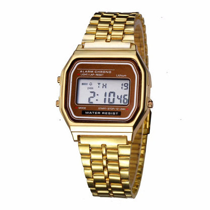 2024 Digital Watches For Men Sports Waterproof Bracelet Clock Gold Electronice