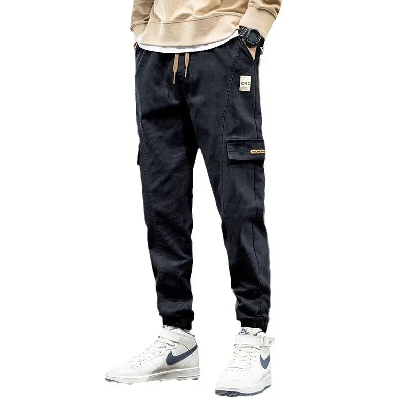 Thickened Fleece-lined Men's Winter Pants New Style Casual Loose Fit Trendy