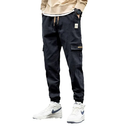 Thickened Fleece-lined Men's Winter Pants New Style Casual Loose Fit Trendy