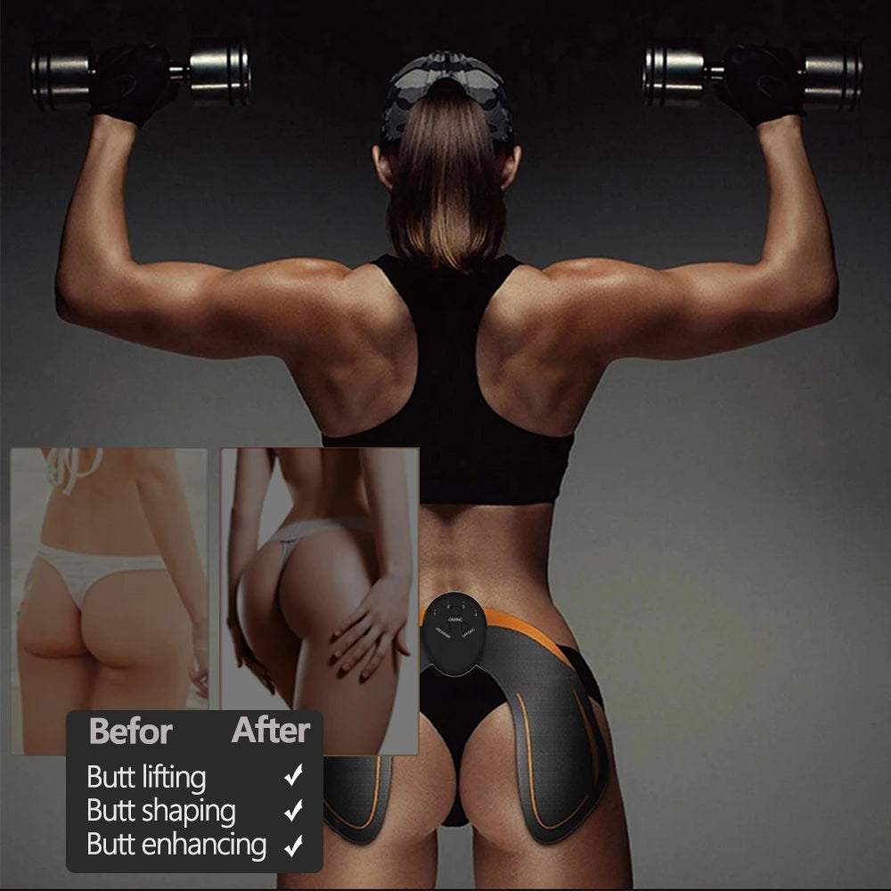 Electric Muscle Stimulator EMS Abdominal Fitness Stickers Rechargeable Body Slim