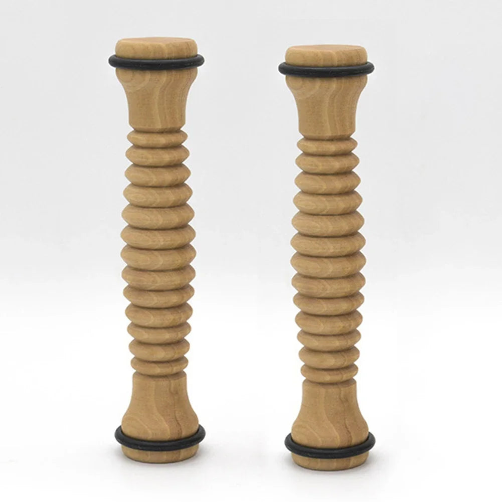 Wooden Exercise Roller Sport Injury Gym Body Leg Foot Trigger Point Muscle