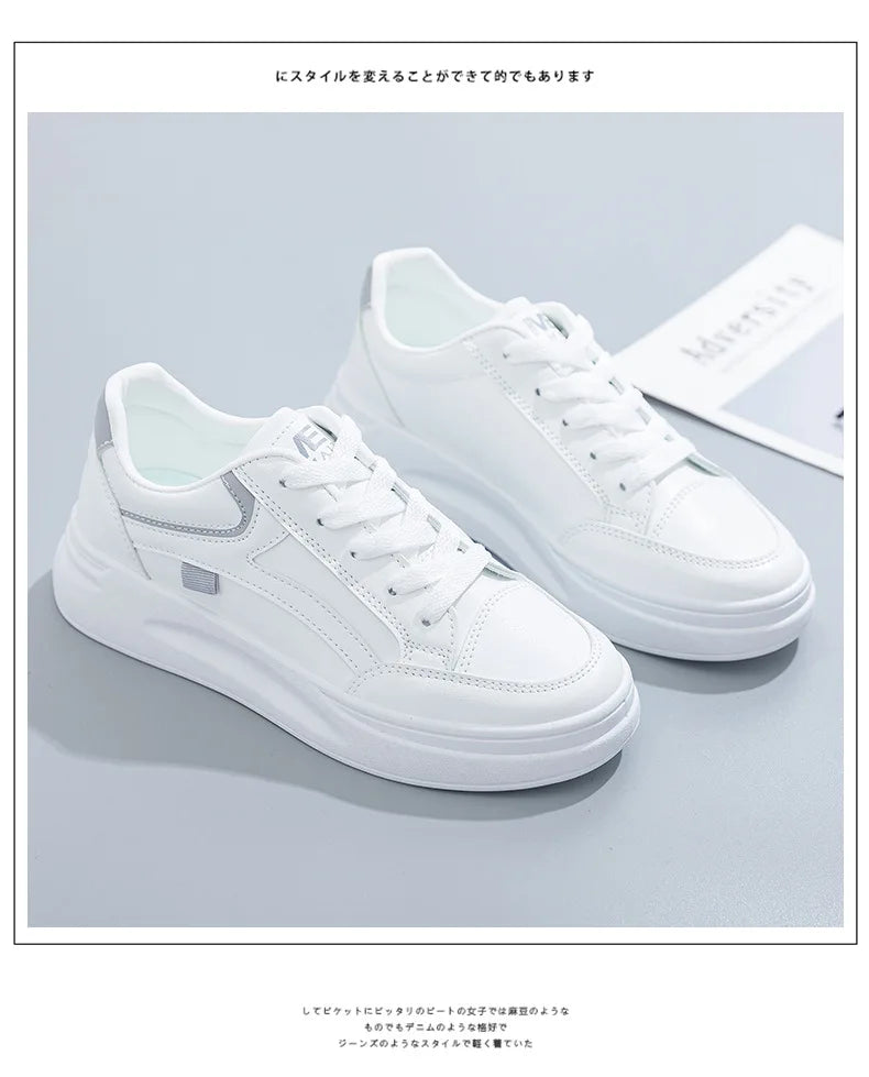 Women's Shoes Summer Thick Sole White Spring Autumn Breathable Platform Tennis