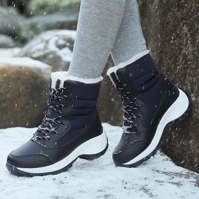 Winter Shoes Waterproof Boots Women Snow Boots Plush Warm Ankle Boots For Women