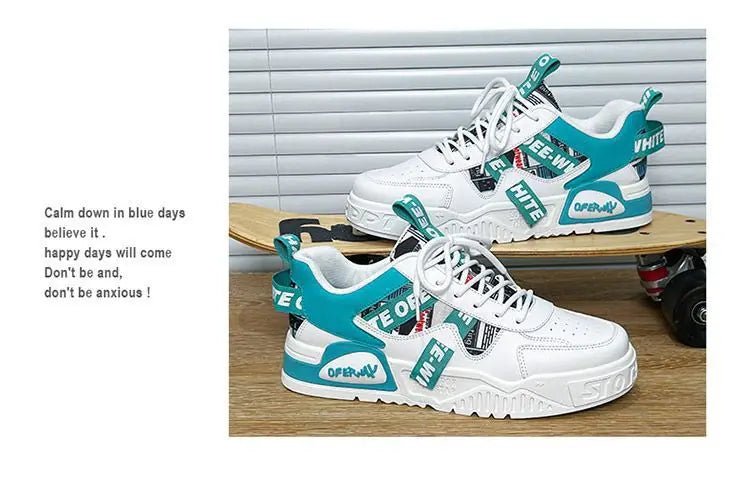 Skateboard Mens Shoes Summer Sneakers Leather Casual Fashion Outdoor Running