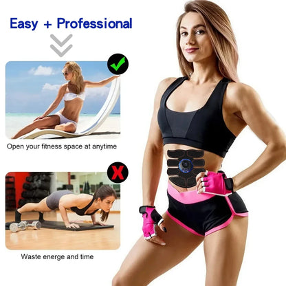 ABS Stimulator Muscle Toner EMS Muscle Stimulator Fitness Weight Loss Massager