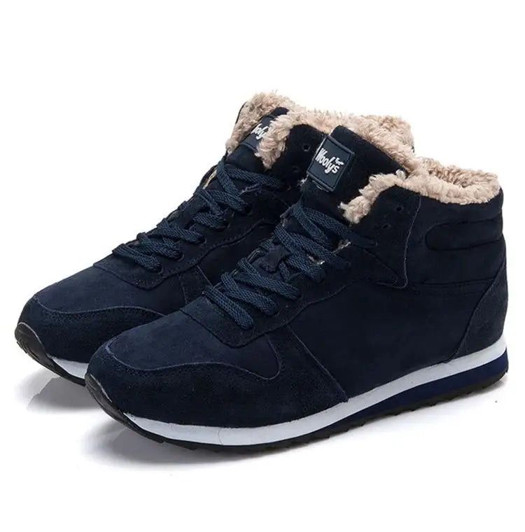 Snow Boots Men Male Men's Sneaker Men's Winter Shoes Plush Ankle Boots