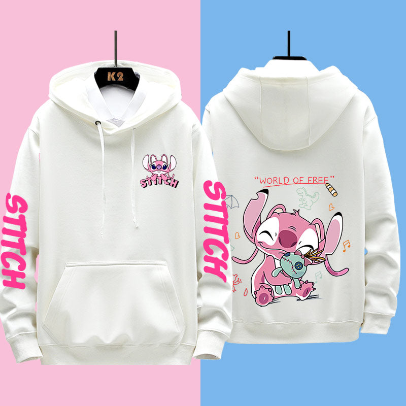 Disney Stitch Different Couple Outfits for Men and Women Casual Sweatshirts