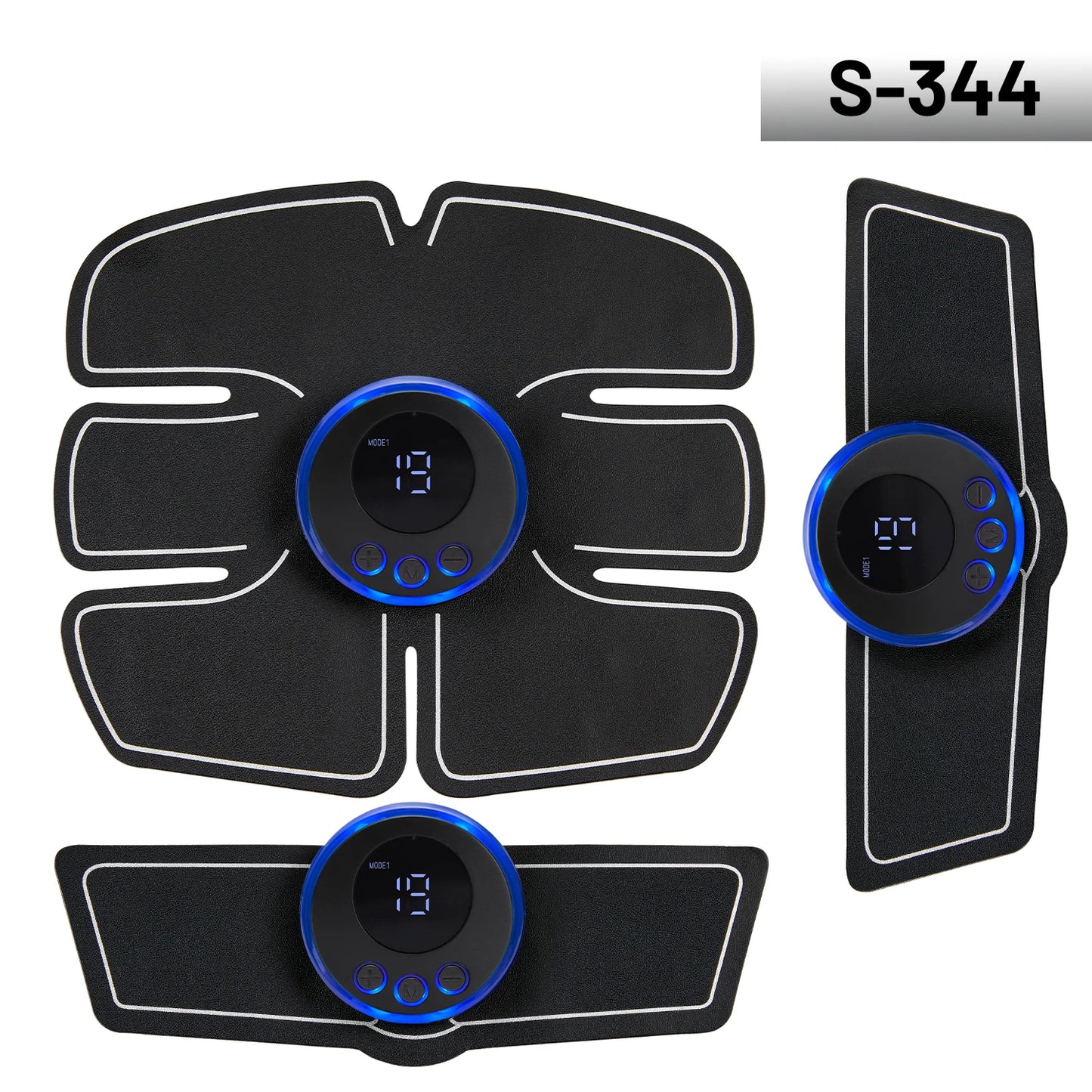Electric Muscle Stimulator EMS Abdominal Fitness Stickers Rechargeable Body Slim