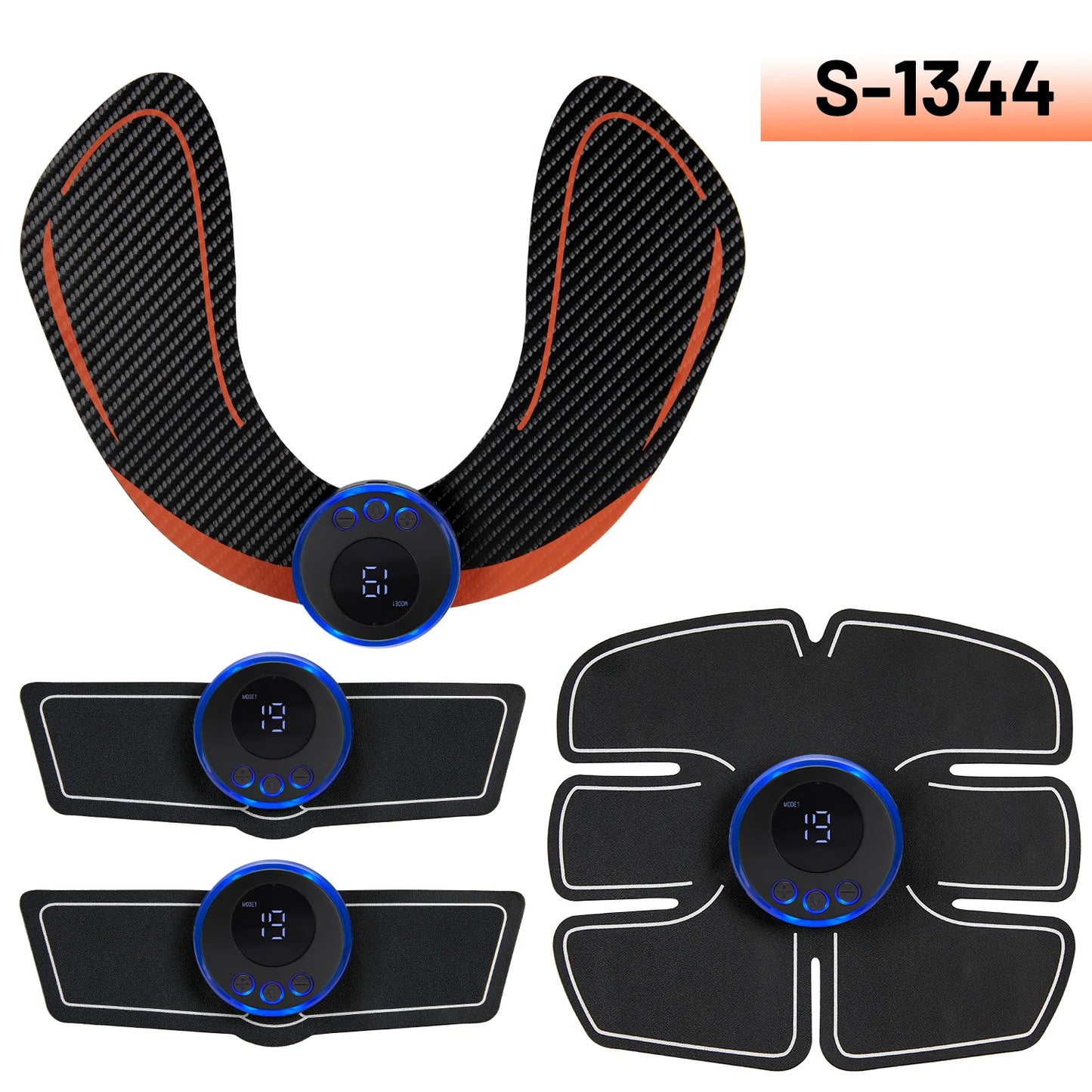 Electric Muscle Stimulator EMS Abdominal Fitness Stickers Rechargeable Body Slim
