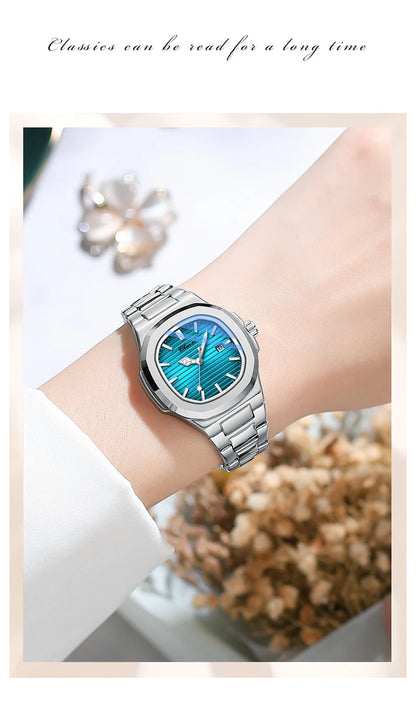 CHENXI 8222 Men's Quartz Watch Luxury Stainless Steel Wristwatch Waterproof